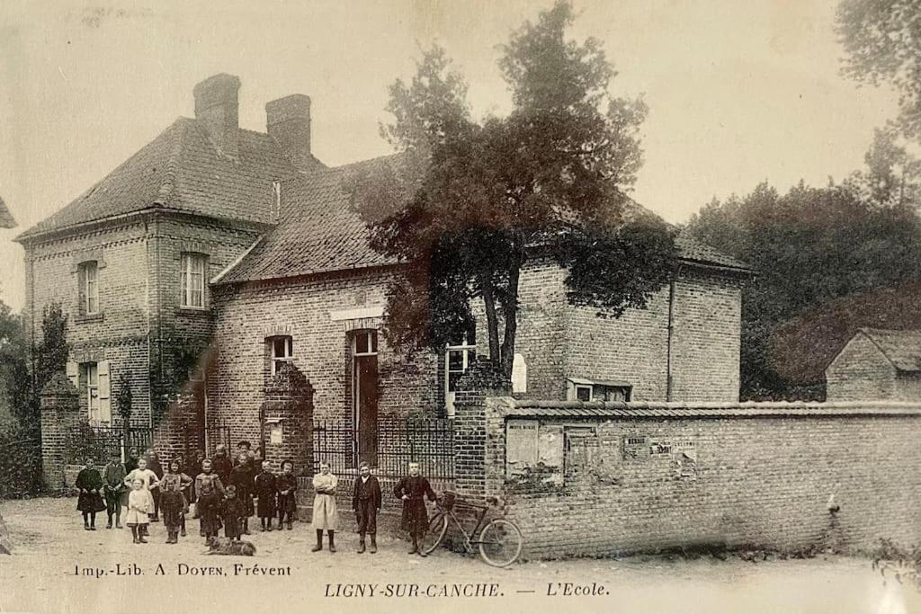 Gite De L'Ancienne Ecole Et Mairie Ligny-sur-Canche ภายนอก รูปภาพ